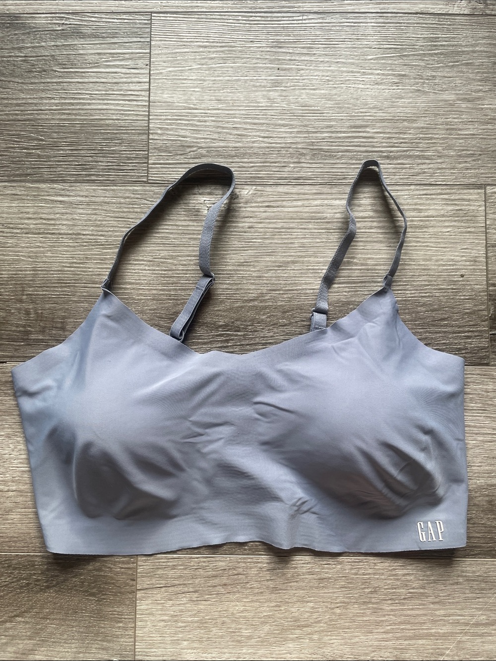 GAP Seamless Light Blue-Gray Bralette